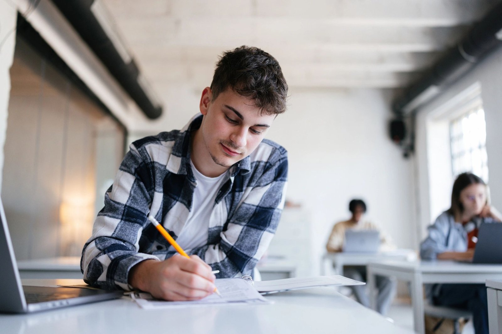 students learning exam preparation